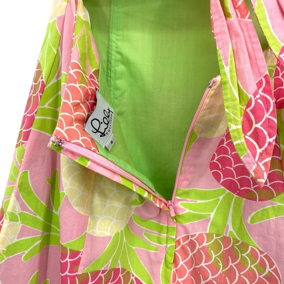 Lilly Pulitzer Vintage Pineapple Strapless Cotton Dress - Picture 12 of 13